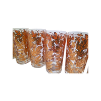 Load image into Gallery viewer, Culver Signed Mid-Century 22-Karat Gold Foliage Glasses (Set of 8)
