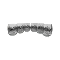 Load image into Gallery viewer, Georges Briard Signed Mid-Century Silver Deco Double Old Fashion Glasses (Set of 6)
