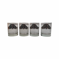 Load image into Gallery viewer, Georges Briard Signed Mid-Century Silver Acorn Double Old Fashion Glasses (Set of 4)
