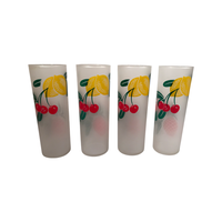 Load image into Gallery viewer, Federal Glass Mid-Century Pink Pineapple Iced Tea Collins Glasses (Set of 4)
