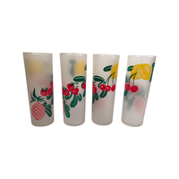 Load image into Gallery viewer, Federal Glass Mid-Century Pink Pineapple Iced Tea Collins Glasses (Set of 4)
