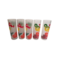 Load image into Gallery viewer, Federal Glass Mid-Century Orange Iced Tea Collins Glasses (Set of 5)
