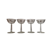 Load image into Gallery viewer, Libbey Mid-Century Silver Foliage Martini Glasses (Set of 4)
