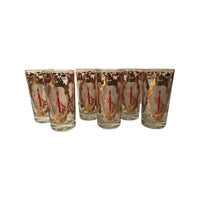 Load image into Gallery viewer, Vintage Holiday Candle Glasses (Set of 6)
