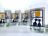Load image into Gallery viewer, Cera Glass Signed Kitty Moonlight Serenade 8-Piece Cocktail Set
