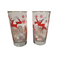 Load image into Gallery viewer, Libbey Mid-Century Reindeer Highball Glasses (Set of 2)
