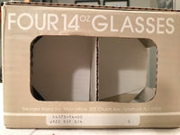 Load image into Gallery viewer, Georges Briard Signed Black and White Jazz Double Old Fashion Glasses (Set of 4)
