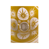 Load image into Gallery viewer, Hazel Atlas Mid-Century Atomic Yellow Starburst Large Glasses (Set of 4)
