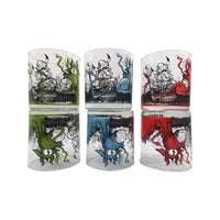 Load image into Gallery viewer, Vintage Galaxy Glassware Cartoon Viking Glasses (Set of 6)
