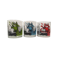 Load image into Gallery viewer, Vintage Galaxy Glassware Cartoon Viking Glasses (Set of 6)
