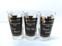 Load image into Gallery viewer, Mid-Century Humorous RX Prescription Bar Set (Set of 6)
