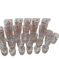 Load image into Gallery viewer, Anchor Hocking Mid-Century Futuristic 31 -Piece Retro Mod Bar Set (Set of 31)
