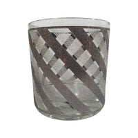 Load image into Gallery viewer, Culver Mid-Century Silver and Frosted Swirl Glasses (Set of 6)
