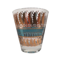 Load image into Gallery viewer, Georges Briard Signed Golden Feathers Double Old Fashion Glasses (Set of 4)
