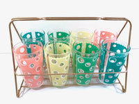 Load image into Gallery viewer, Fred Press - Mid-Century Rainbow Circle Bar Set (8 Glasses and Carrier)
