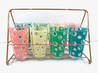 Load image into Gallery viewer, Fred Press - Mid-Century Rainbow Circle Bar Set (8 Glasses and Carrier)
