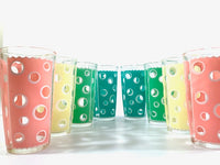 Load image into Gallery viewer, Fred Press - Mid-Century Rainbow Circle Bar Set (8 Glasses and Carrier)
