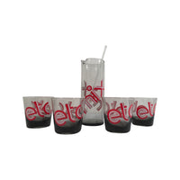 Load image into Gallery viewer, Federal Glass Retro Pop Art 6 -Piece Bar Set
