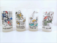Load image into Gallery viewer, Federal Glass Frosted Risqué and Humorous Glasses (Set of 4)
