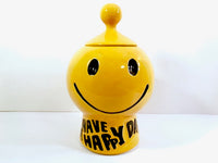 Load image into Gallery viewer, McCoy Have A Happy Day Smiley Face Cookie Jar
