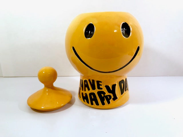 Outlet Smiley Face cookie jar