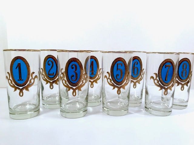 Mid Century Libby Drinking Glasses- Set of 8