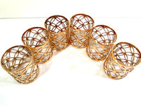 Load image into Gallery viewer, Imperial Glass Mid-Century Sortijas De Oro Double Old Fashion Glasses (Set of 6)
