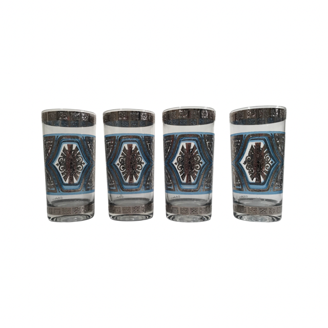 Blue Highball Glasses (4)