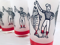 Load image into Gallery viewer, Libbey Mid-Century Fisherman Highball Glasses (Set of 6)
