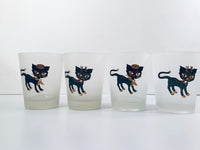 Load image into Gallery viewer, Maida Amour Siamese Hipster Kitten Double Old Fashion Glasses (Set of 4)
