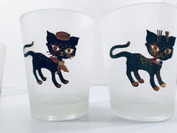 Load image into Gallery viewer, Maida Amour Siamese Hipster Kitten Double Old Fashion Glasses (Set of 4)
