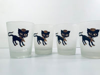Load image into Gallery viewer, Maida Amour Hipster Siamese Male Kitten Double Old Fashion Glasses (Set of 4)
