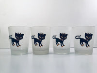 Load image into Gallery viewer, Maida Amour Hipster Siamese Female Kitten Double Old Fashion Glasses (Set of 4)
