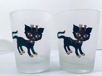 Load image into Gallery viewer, Maida Amour Hipster Siamese Female Kitten Double Old Fashion Glasses (Set of 4)
