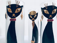 Load image into Gallery viewer, Maida Amour Hipster Siamese Cat Tall Collins Glasses (Set of 6)
