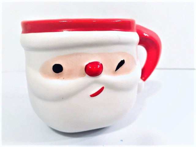 Vintage Napco 1950’s shops Winking Santa Mugs