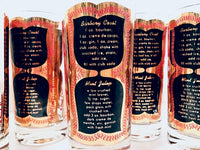 Load image into Gallery viewer, Fred Press Signed Mid-Century Bourbon Cocktail Highball Glasses (Set of 6)
