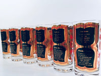 Load image into Gallery viewer, Fred Press Signed Mid-Century Bourbon Cocktail Highball Glasses (Set of 6)
