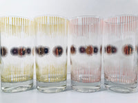 Load image into Gallery viewer, Fred Press Signed Mid-Century Atomic Sunburst Highball 17-Piece Set
