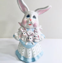 Load image into Gallery viewer, Mrs. Peter Cottontail Ceramic Figure
