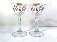 Load image into Gallery viewer, Gay Fad Mid-Century Tipsy Martini Glasses (Set of 2)
