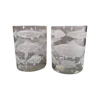 Load image into Gallery viewer, Georges Briard Signed Mid-Century Marine Life Double Old Fashion Glasses (Set of 2)
