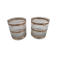 Load image into Gallery viewer, Culver Mid-Century 22-Karat Gold Icicle Old Fashion Glasses (Set of 2)

