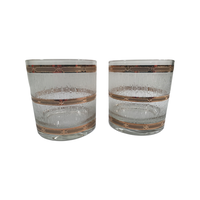 Load image into Gallery viewer, Culver Mid-Century 22-Karat Gold Icicle Old Fashion Glasses (Set of 2)
