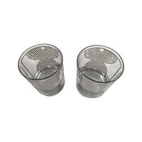 Load image into Gallery viewer, Georges Briard Signed Mid-Century Silver Abstract Double Old Fashion Glasses (Set of 2)
