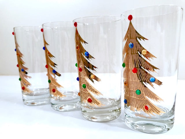 Rare retailer Tall Culver 12oz Vintage Christmas Glasses