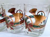 Load image into Gallery viewer, Culver Mid-Century Yule Horn Double Old Fashion Glasses (Set of 4)
