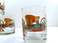 Load image into Gallery viewer, Culver Mid-Century Yule Horn Double Old Fashion Glasses (Set of 4)
