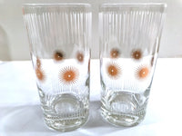 Load image into Gallery viewer, Fred Press Signed Mid-Century Atomic Sunburst Highball Glasses (Set of 8)
