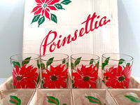 Load image into Gallery viewer, Vintage Poinsettia Glasses (Set of 8)
